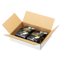 【底面A4】【60サイズ】 白ダンボール（浅型タイプ） 外寸：幅306×奥行216×高さ76mm 1セット（60枚：20枚入×3梱包） 森紙業