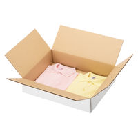 【底面A3】【100サイズ】 白ダンボール（浅型タイプ） 外寸：幅450×奥行330×高さ115mm 1セット（30枚：10枚入×3梱包） 森紙業