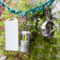 【カラビナ】トラスコ中山　TRUSCO　カラビナ　線径5mm×50mm　レッド　TKN550R　10個