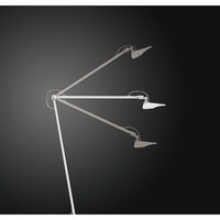 ジェントス LUMIXUX クランプ式 高演色LEDデスクライト DK-R108WH 1台