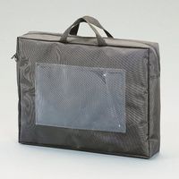 エスコ 270x360x80mm/A4 メールバッグ(黒/マチ付) EA762DD-3 1セット(3個)（直送品）