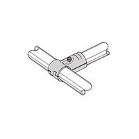 エスコ [パイプラック用] 3方向メタルジョイント(ブラック) EA976BY-101 1セット(10個)（直送品）