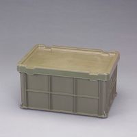 エスコ 656x456x326mm/77.2L コンテナ(OD/フタ付) EA506AF-54S 1セット（直送品）