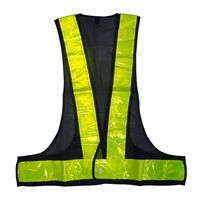 エスコ 安全ベスト(ビッグサイズ・紺/黄) EA983R-523 1セット(4枚)（直送品）