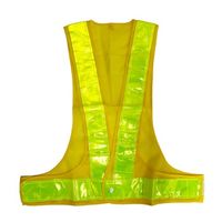エスコ 安全ベスト(ビッグサイズ・黄/黄) EA983R-521 1セット(4枚)（直送品）