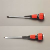 エスコ 2本組 [+ ー]電工ドライバー(打撃可) EA557AJ-10 1セット(3セット)（直送品）