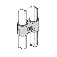 エスコ [パイプラック用] ヒンジメタルジョイント(ブラック) EA976BY-136 1セット(10個)（直送品）