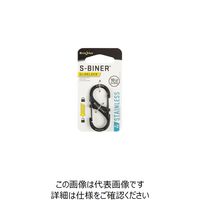 エスコ 50x22mm Sカンスナップフック(ロック付/ブラック) EA638AD-159 1セット(10個)（直送品）