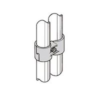 エスコ [パイプラック用] ダブルパイプメタルジョイント(ブラック) EA976BY-146 1セット(10個)（直送品）