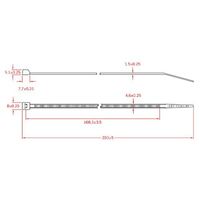 エスコ 203x 4.6mm 結束バンド(耐熱/ライトグリーン/100本 EA475BB-200 1セット(1000本:100本×10袋)（直送品）