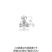 エスコ 1/2” ニードルバルブ(ステンレス製) EA470CN-304 1個（直送品）
