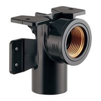 エスコ #20/Rp 1/2” 座付水栓エルボ EA471B-3A 1セット(4個)（直送品）