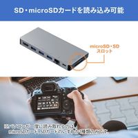 エスコ [USB Type C] ドッキングハブ EA764BY-162 1個（直送品）