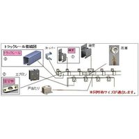 エスコ 4号トラックレール固定板 EA970CG-4 1セット(10個)（直送品）