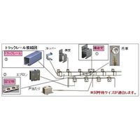 エスコ 4号トラックレール固定板(継ぎ受け用) EA970CG-14 1セット(5個)（直送品）