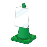 エスコ 332x250mm/A4縦 コーン用サインボード EA983FT-321 1セット(3枚)（直送品）