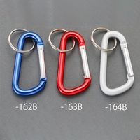 エスコ 6x60mm カラビナフック(アルミ/レッド・10個) EA638JG-163B 1セット(40個:10個×4パック)（直送品）