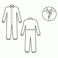 エスコ [3L] 使い捨て防護服 EA996AZ-24A 1セット(3着)（直送品）