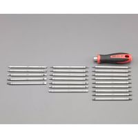 エスコ [+ ー Hex Hexlobe]ドライバーセット(手元六角付) EA564AL-10B 1セット（直送品）