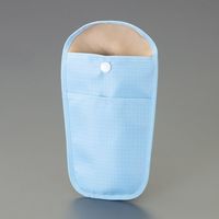 エスコ 90x250mm スマートフォンポーチ(クリームルーム用) EA927AH-62 1セット(3個)（直送品）