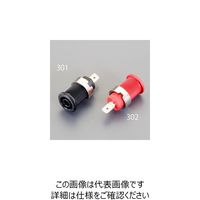 エスコ φ4mm パネルマウントソケット(黒) EA940DP-301 1セット(30個)（直送品）