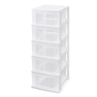 エスコ 309x380x 963mm 引出し式収納ケース(5段) EA506L-93 1個（直送品）