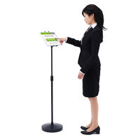 iPad・タブレットスタンド 7～13インチタブレット & iPad mini～iPad Pro対応  高さ調節機能付 1台 サンワサプライ（直送品）