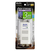 朝日電器 耐雷コード付タップ3個口3M WBT-3030SBN(W) 1セット(3個)（直送品）