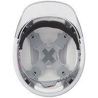 トーヨーセーフティ ひさし透明ヘルメット 白 No.380F-OT-S 1個