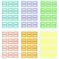 ニッケン文具 カラーインデックス 23mm×29mm B2-LBCL 1セット(720片:72片×10パック)