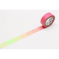 mt マスキングテープ 8P（8巻セット）蛍光グラデーション・ピンク×グリーン [幅15mm×7m] MT08D459 1個 カモ井加工紙（直送品）