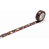 カモ井加工紙 mt マスキングテープ 8P(8巻セット) レイヤードット [幅15mm×7m] MT08D502 1個