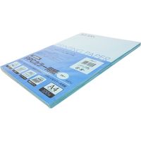 ニッケン文具 PPCカラー用紙 A4 100枚 ブルー NKK-3 1セット(5冊)（直送品）