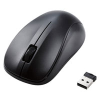 ワイヤレスマウス 無線 2.4GHz IR 抗菌 3ボタン Mサイズ 簡易包装 黒 M-K6DRKBK/RS エレコム 1個（直送品）