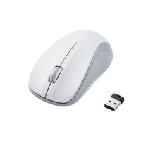ワイヤレスマウス 無線 2.4GHz IR 抗菌 3ボタン Mサイズ 簡易包装 白 M-K6DRKWH/RS エレコム 1個（直送品）
