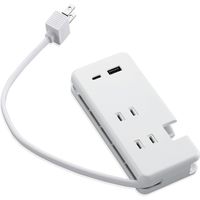 電源タップ ケーブル収納 コンセント×3 USB-C×1 A×1 ほこり防止 白 MOT-U13-2302WH エレコム 1個