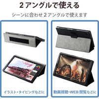 Lenovo Tab M10 HD 2nd Gen ケース 手帳 フラップ レザー 軽量 ブラック TB-L201PLFBK エレコム 1個