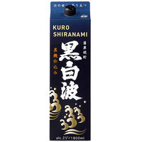 黒白波　25度　1.8L パック 2本　芋焼酎　薩摩酒造