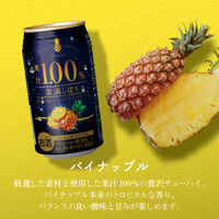 チューハイ 素滴しぼり 果汁100% パイン 350ml 1ケース（24本） パインサワー 酎ハイ