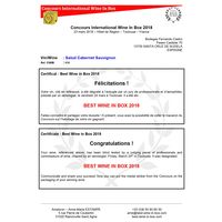 スペイン　サルー カベルネ・ソーヴィニヨン 3L バックインボックス 赤ワイン　フルボディ 1個　日本酒類販売　3000ml