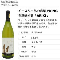 チリ　アリキ シャルドネ 白ワイン　辛口　750ml 1本 ダイセイワールド