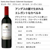 アルゼンチン　サンタ・アナ クラシック カベルネ・ソーヴィニヨン　赤ワイン　ライトボディ 750ml 1本 日本酒類販売