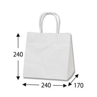 シモジマ HEIKO 25チャームバッグ 24-17 晒白無地50枚入 003272300 1束（50枚入）