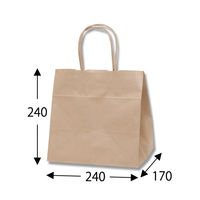 シモジマ HEIKO 25チャームバッグ 24-17 未晒無地50枚入 003272301 1束（50枚入）