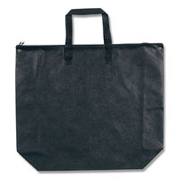 シモジマ HEIKO Fバッグ チャック付LL 黒5枚入 008739001 1束（5枚入）