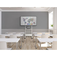 ハヤミ工産 HAMILeX PH-500 ディスプレイスタンド ～65型 幅650×奥行678×高さ1635mm ホワイト 1台（直送品）