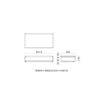 ハヤミ工産 HAMILeX PU オプション 棚板 ダブルタイプ 幅631.5×奥行320×高さ130mm ブラック 1台（直送品）