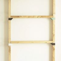 LABRICO(ラブリコ) 2×4棚受シングル マットブラック DXK-2 平安伸銅工業 1セット（直送品）