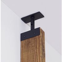 LABRICO(ラブリコ) 2×4アジャスター アイアン ブラック IXK-1 平安伸銅工業 1セット（直送品）