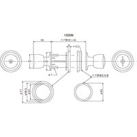 AGENT(エージェント) インテグラル取替握玉 2スピンドル型 1000M 大黒製作所 1セット（直送品）